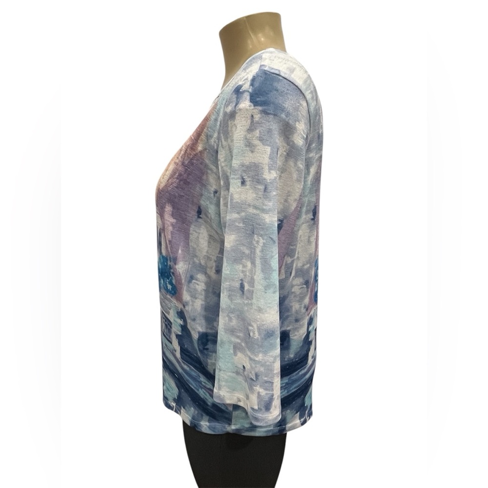 Women’s Alfred Dunner Size‎ L Asymmetrical Shirt - Picture 4 of 10